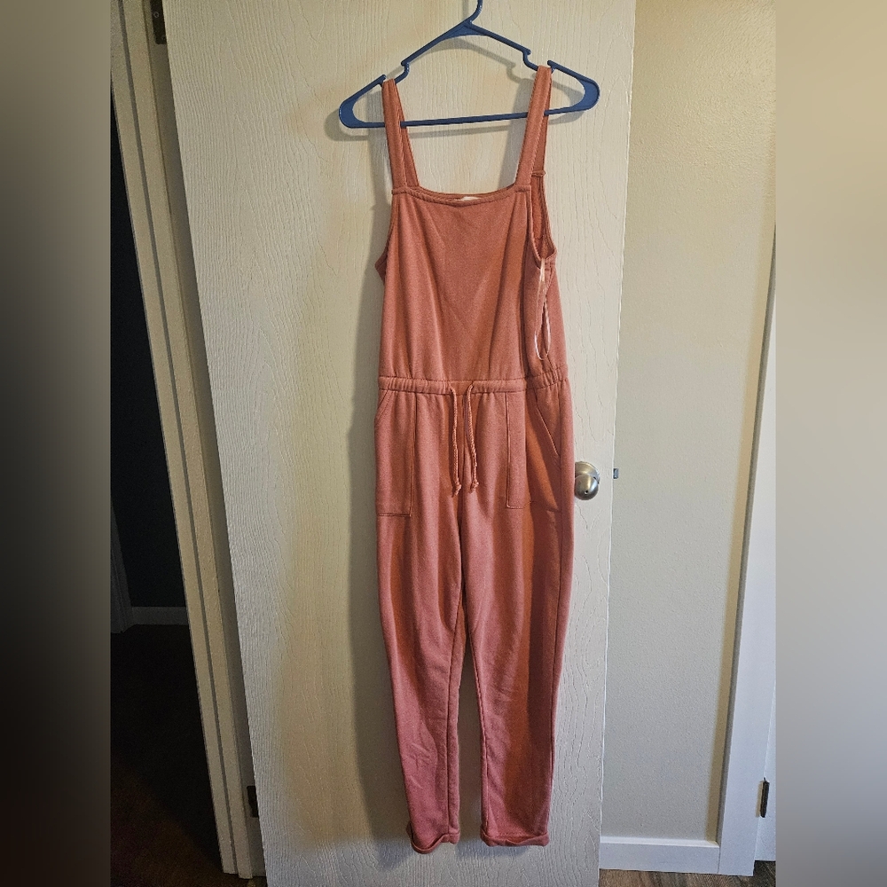 Womens Pink Rose Terracotta Jumpsuit